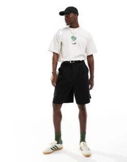 Selected Homme Super Oversized T-shirt With Central Plant Print In Cream For Men White Sand -Modish Mens Shop 206751073 3