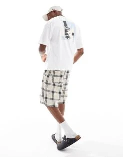 Selected Homme Super Oversized T-shirt With Jazz Backprint In White For Men -Modish Mens Shop 206755428 4