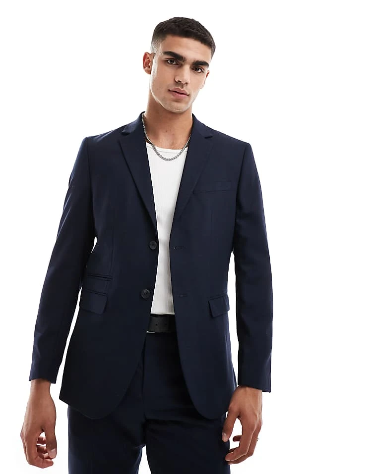 Selected Homme Neil Regular Fit Suit In Navy 2 Selected Homme Neil Regular Fit Suit In Navy - Image 2
