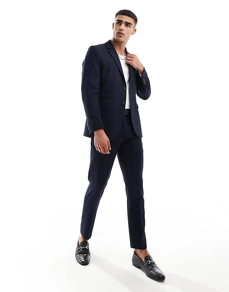 Selected Homme Neil Regular Fit Suit In Navy 1 Selected Homme Neil Regular Fit Suit In Navy