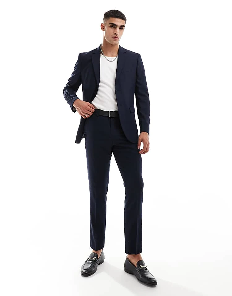 Selected Homme Neil Regular Fit Suit In Navy 4 Selected Homme Neil Regular Fit Suit In Navy - Image 4