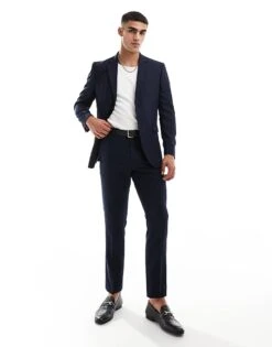 Selected Homme Neil Regular Fit Suit In Navy 6 Selected Homme Neil Regular Fit Suit In Navy -Modish Mens Shop 206868435 1 navyblazer