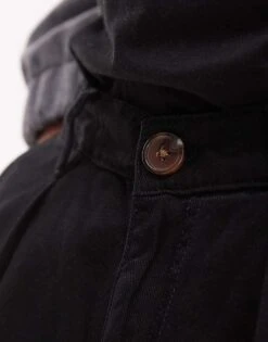 Selected Homme Wide Fit Pleated Trouser In Black For Men -Modish Mens Shop 206870123 4