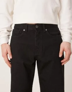 Selected Homme Kobe Loose Fit Jeans In Black For Men -Modish Mens Shop 206934920 4