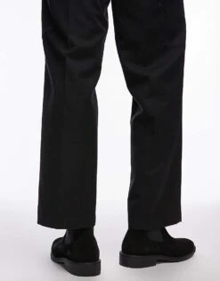 Selected Homme Suede Chelsea Boots In Black For Men -Modish Mens Shop 206945336 3