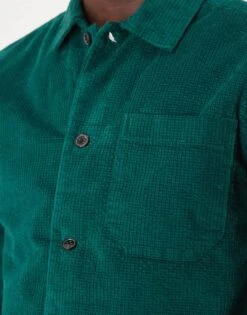 Selected Homme Textured Padded Overshirt In Green For Men -Modish Mens Shop 206945362 3