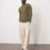 Selected Homme Mock Neck Knitted Jumper In Green For Men