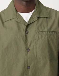 Selected Homme Boxy Overshirt In Green With Pocket For Men -Modish Mens Shop 206945395 3