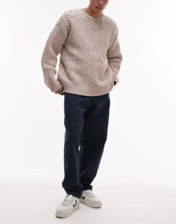 Selected Homme Dennis Loose Fit Trousers In Navy For Men Navy Blazer