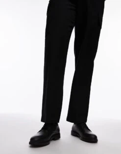 Selected Homme Leather Derby Shoes In Black For Men -Modish Mens Shop 206945506 1 black 1