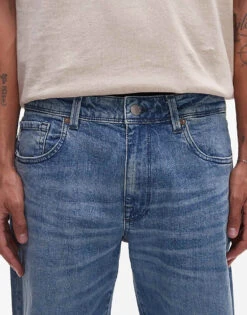 Selected Homme Aldu Relaxed Crop Jeans In Light Blue For Men -Modish Mens Shop 206945540 3