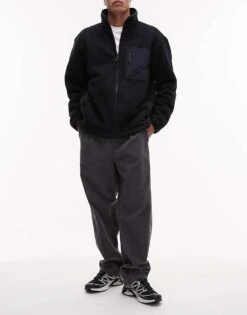 Selected Homme Tristan Loose Fit Cord Trousers In Grey For Men