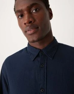 Selected Homme Oversized Shirt In Navy For Men Dark Sapphire -Modish Mens Shop 207004209 3