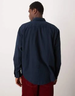 Selected Homme Oversized Shirt In Navy For Men Dark Sapphire -Modish Mens Shop 207004209 4