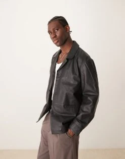 Selected Homme Real Leather Blazer In Black For Men -Modish Mens Shop 207086710 1 black 1