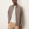 Selected Homme Oversized Flannel Shirt In Brown For Men Chocolate Torte