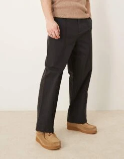 Selected Homme Tony Wide Leg Pleated Cordura Trouser In Black For Men -Modish Mens Shop 207086800 4