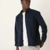 Selected Homme Cord Overshirt In Navy Pin Stripe For Men Sky Captain