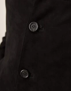 Selected Homme Suede Bomber Jacket In Black For Men -Modish Mens Shop 207086852 3