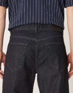 Selected Homme Kobe Loose Fit Pleat Jean In Dark Navy For Men Dark Blue Denim -Modish Mens Shop 207086871 4