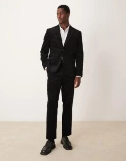 Selected Homme Regular Fit Blazer In Black Cord For Men -Modish Mens Shop 207086922 3