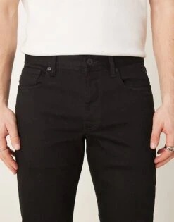 Selected Homme Leon Slim Fit Jeans In Black For Men Black Denim -Modish Mens Shop 207103740 5