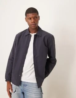 Selected Homme Coach Jacket In Navy For Men Sky Captain -Modish Mens Shop 207132653 1 skycaptain 1