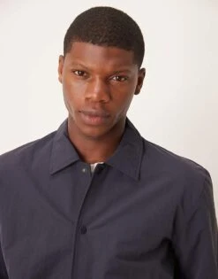 Selected Homme Coach Jacket In Navy For Men Sky Captain -Modish Mens Shop 207132653 4