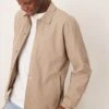 Selected Homme Coach Jacket In Cream For Men Greige