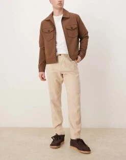 Selected Homme Linen Blend Slim Tapered Trouser In Cream For Men Incense -Modish Mens Shop 207132792 1 incense 1