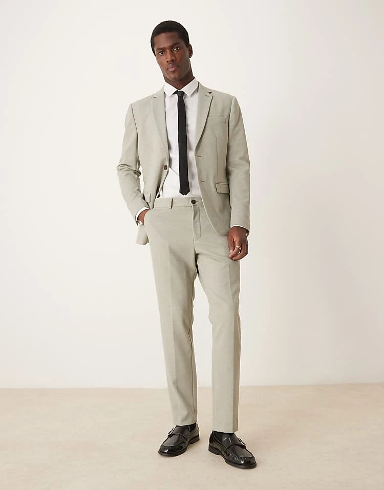 Selected Homme Aitor Regular Fit Suit In Light Green 2 Selected Homme Aitor Regular Fit Suit In Light Green - Image 2