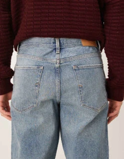 Selected Homme Cole Regular Tapered Fit Jeans In Mid Blue For Men Blue Denim -Modish Mens Shop 207132840 4