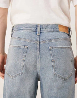 Selected Homme Kobe Loose Fit Jeans In Mid Wash Blue For Men Blue Denim -Modish Mens Shop 207132863 4