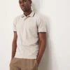 Selected Homme Tipped Polo Shirt In Cream For Men Pure Cashmeree