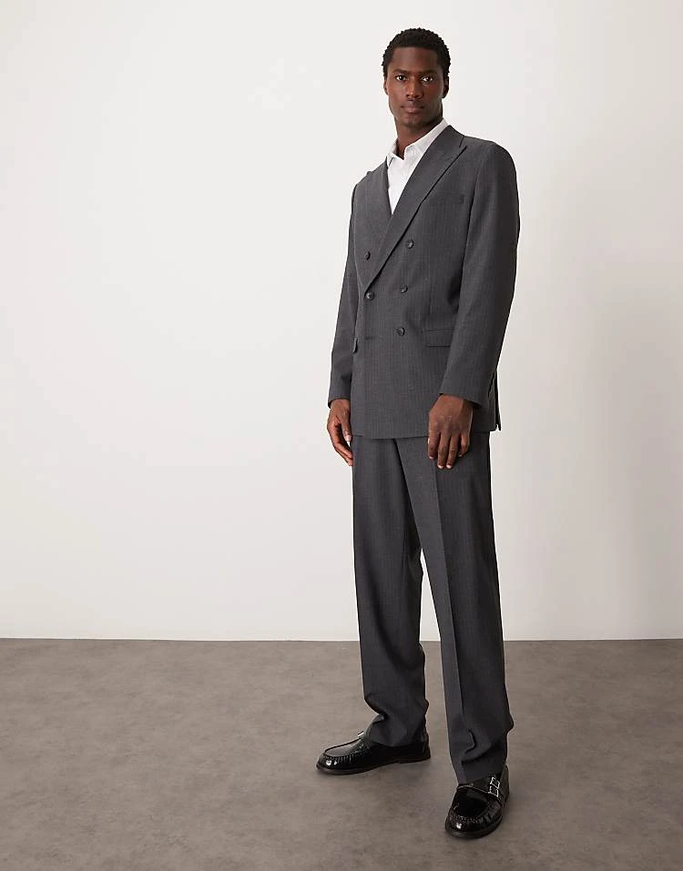 Selected Homme Oversized Suit In Grey Pin Stripe 1 Selected Homme Oversized Suit In Grey Pin Stripe