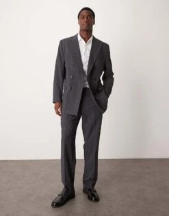 Selected Homme Oversized Suit In Grey Pin Stripe 7 Selected Homme Oversized Suit In Grey Pin Stripe -Modish Mens Shop 207196964 1 darkgreypinstriped 1