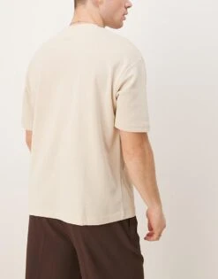 Selected Homme 3 Pack Oversized T-shirts In Black White Cream For Men Multi -Modish Mens Shop 207199290 4