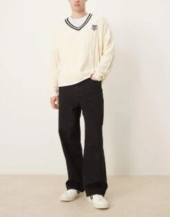 Selected Homme Wide Fit Jeans In Black For Men