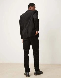 Selected Homme Bowie Regular Fit Cord Suit Trouser In Black For Men -Modish Mens Shop 207564208 3