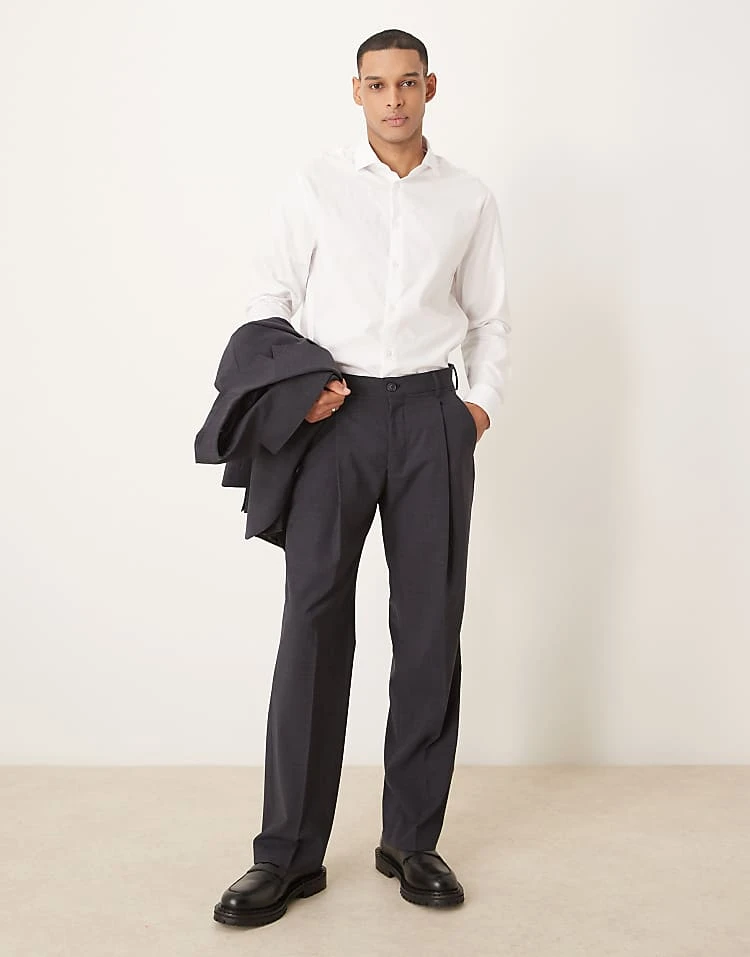 Selected Homme Otto Relaxed Fit Wool Blend Trouser 3 Selected Homme Otto Relaxed Fit Wool Blend Trouser - Image 3