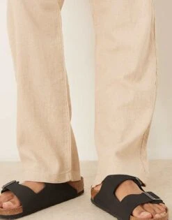 Selected Homme Brody Loose Fit Linen Trouser In Cream For Men Incense/oatmeal -Modish Mens Shop 208217339 5